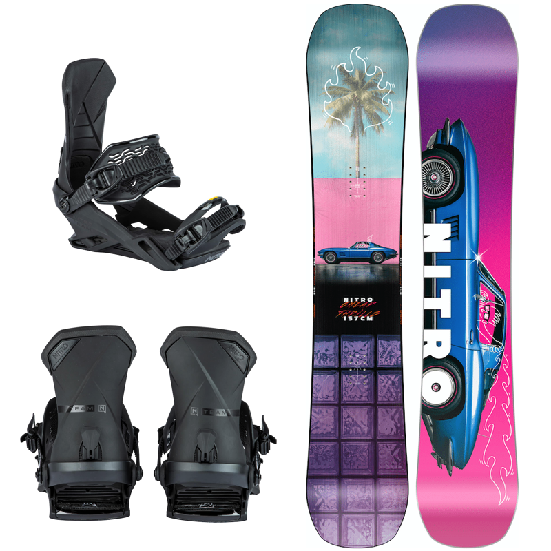 Nitro Cheap Trills Wide + Team Snowboard Set